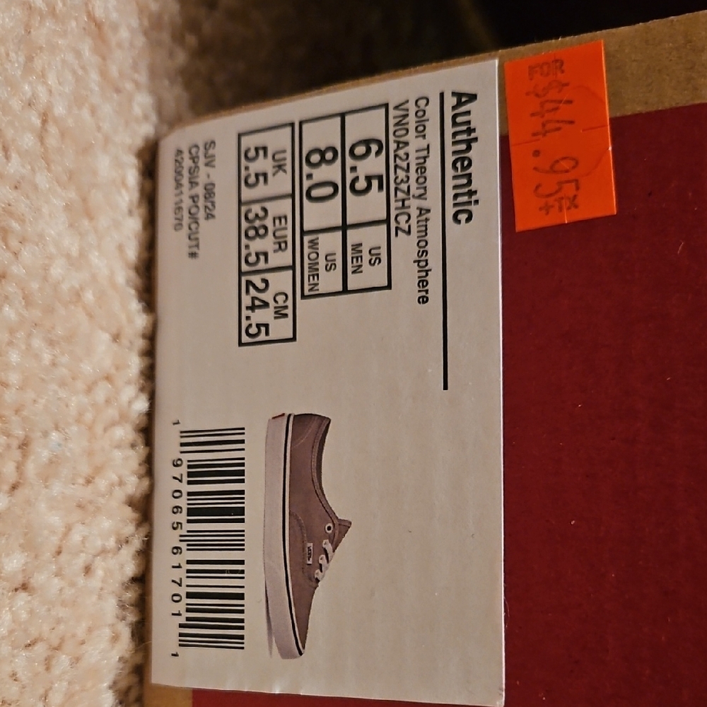 Vans Men's or Women's Tan Canvas Sneakers - Picture 2 of 5